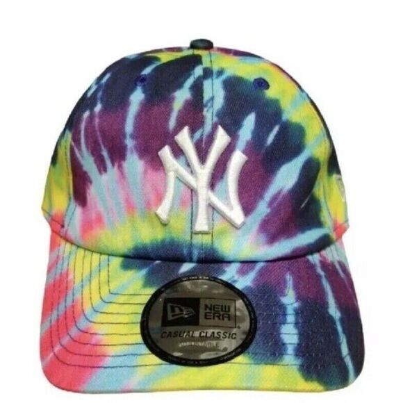 New Era Yankees CC Purple Tie Dye Men's Cap Casual Classic Adjustable NEW - Picture 1 of 7